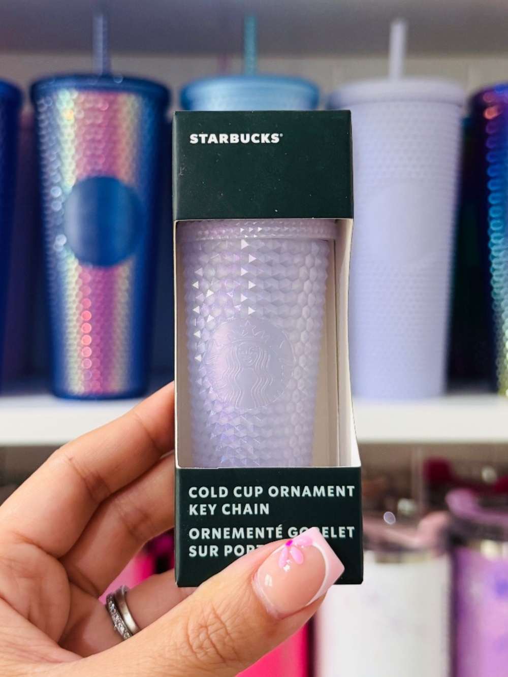Icy Lilac Starbucks Keychain